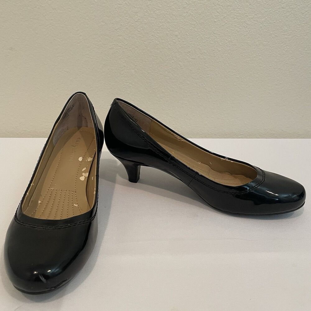 Easy Spirit Woman’s Patent Leather Pumps Round Tip Mature-6w